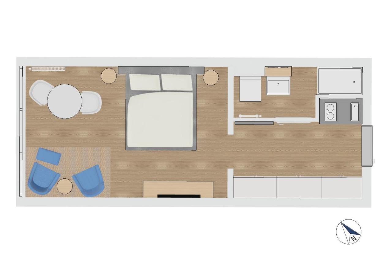 Fewo1846 Intermar - Marina Del Rey - Elegantes Studioapartment Mit Meerblick Und Eigenem Strandkorb Glücksburg Buitenkant foto